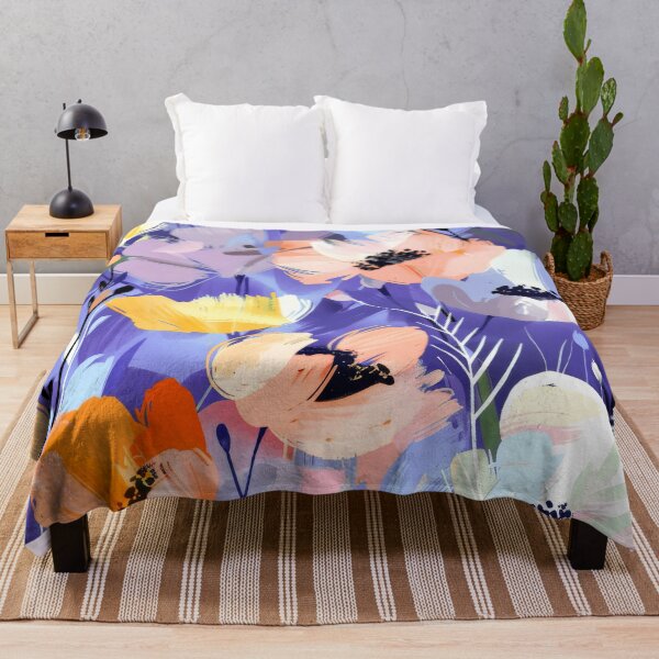 Item preview, Fairytale Flowers In Lilac And Blue Modern Abstract designed and sold by DEC02.