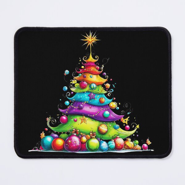 Item preview, Rainbow Hues Christmas Tree - Colorful Holiday Decorations Art designed and sold by DEC02.