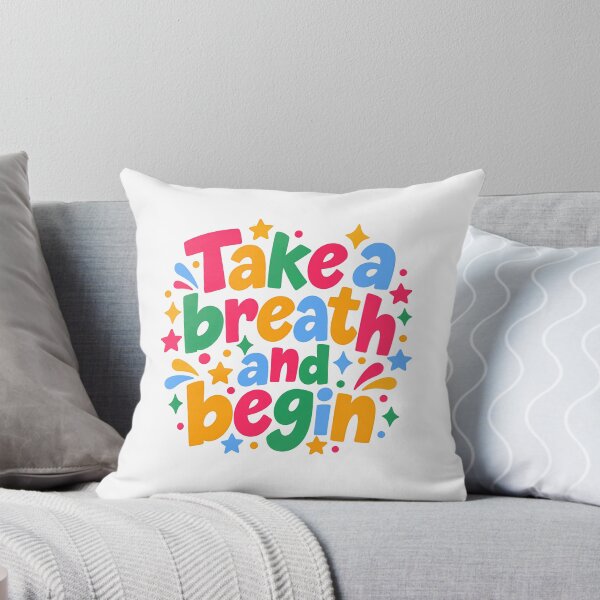 Item preview, Take A Breath And Begin Motivational Inspirational New Beginnings Mindfulness designed and sold by SundayOnComing.