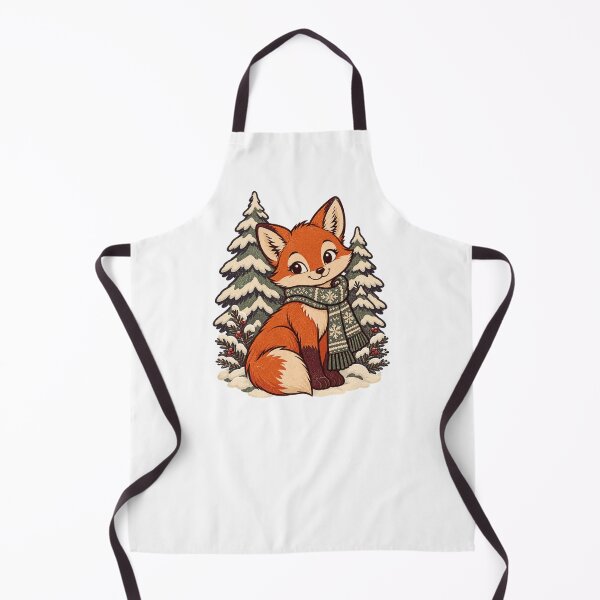 Item preview, Cozy Winter Fox in Snowy Forest Christmas. designed and sold by LuveraxArt.