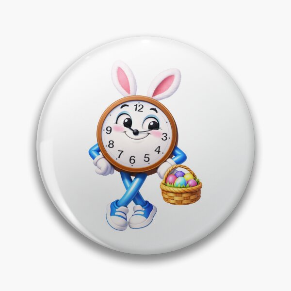 Artikelvorschau, Fröhliche Wanduhr zu Ostern entworfen und verkauft von Sillytoe.
