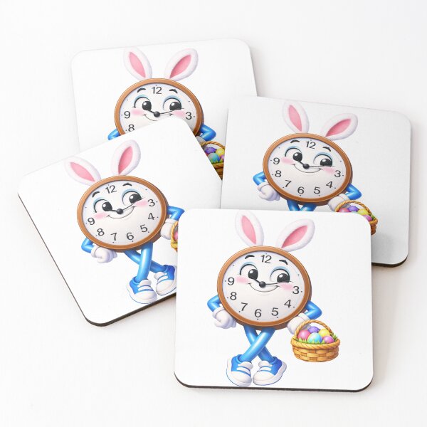 Item preview, Cheerful Wall Clock Easter designed and sold by Sillytoe.