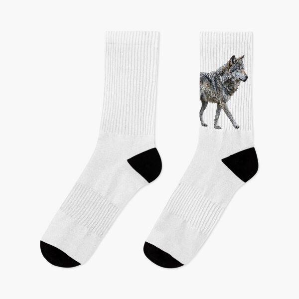 Item preview, Arte de vida silvestre del lobo gris caminando designed and sold by ThePrintArt.