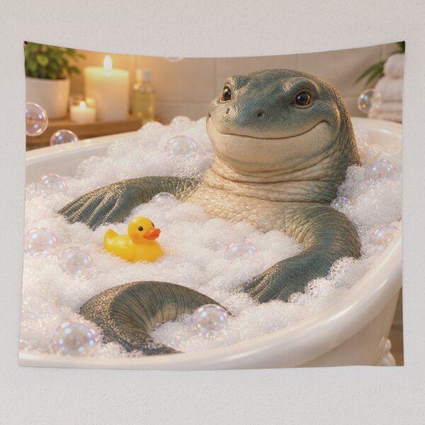 Item preview, Happy Mosasaurus Bubble Bath designed and sold by Sillytoe.