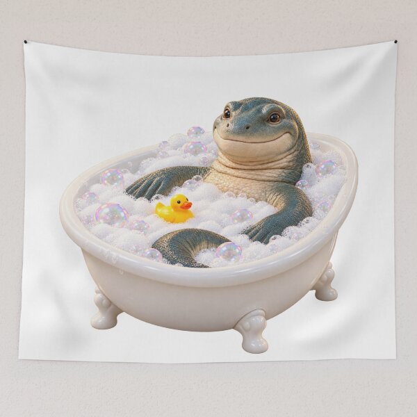 Item preview, Cozy Mosasaurus Bathtub designed and sold by Sillytoe.