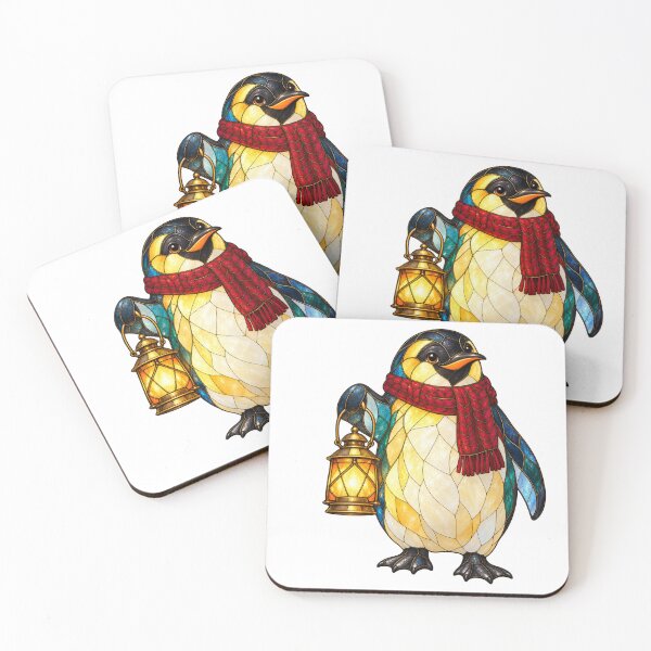 Item preview, Penguin with a Christmas Lantern designed and sold by Drip stamp.