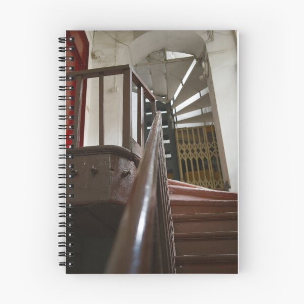 Item preview, Old Wooden Spiral Staircase in Vintage Building Interior designed and sold by Shemski.