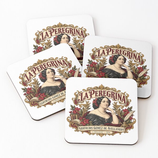 Item preview, Gertrudis Gómez de Avellaneda — La Peregrina Cuban Literary Portrait designed and sold by Past in Threads.