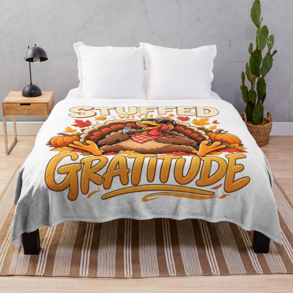 Item preview, Stuffed With Gratitude – Funny Thanksgiving Turkey designed and sold by VYRON STUDIO.
