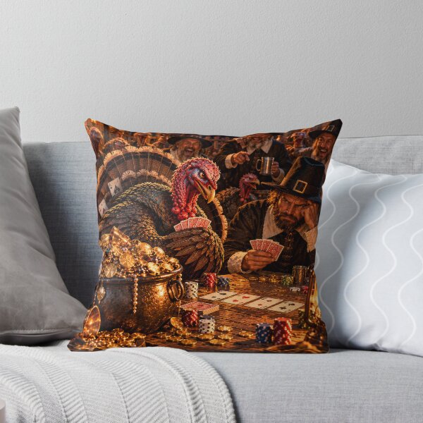 Item preview, Turkey Card Shark – Caught Cheating at Cards Thanksgiving Dark Humor Art designed and sold by matteflor.