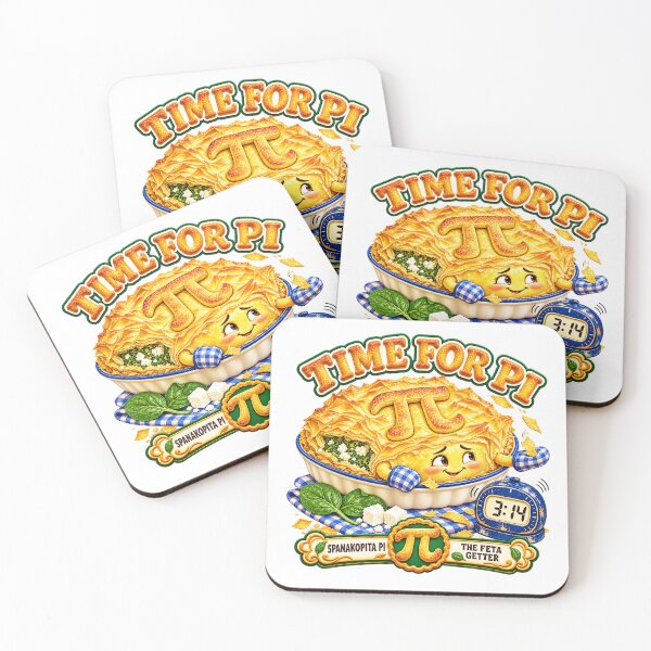 Item preview, TIME FOR PI COLLECTION -  SPANAKOPITA - SPINACH AND FETA — THE FETA GETTER designed and sold by WheelieGdArt.