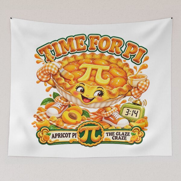 Item preview, TIME FOR PI COLLECTION - APRICOT PI — THE GLAZE CRAZE designed and sold by WheelieGdArt.