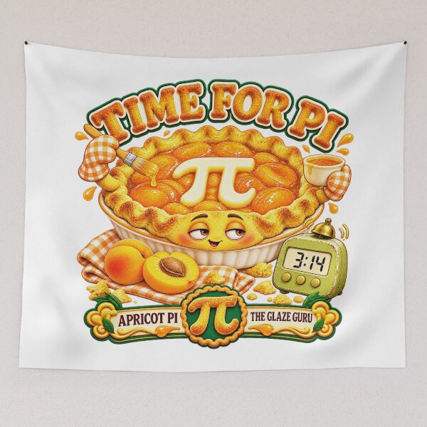 Item preview, TIME FOR PI COLLECTION - APRICOT PI — THE GLAZE GURU designed and sold by WheelieGdArt.