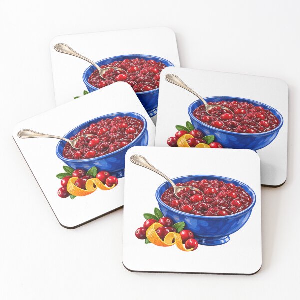 Item preview, Cranberry Sauce in a Blue Serving Bowl designed and sold by Drip stamp.