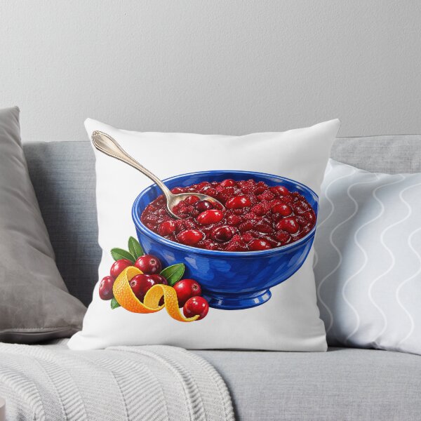 Item preview, Cranberry Sauce in a Blue Serving Bowl designed and sold by Drip stamp.