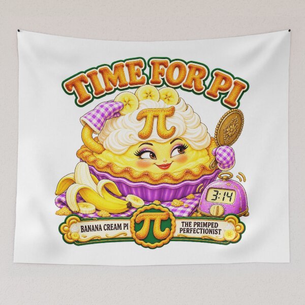 Item preview, TIME FOR PI COLLECTION - BANANA CREAM — THE PRIMPED PERFECTIONIST designed and sold by WheelieGdArt.