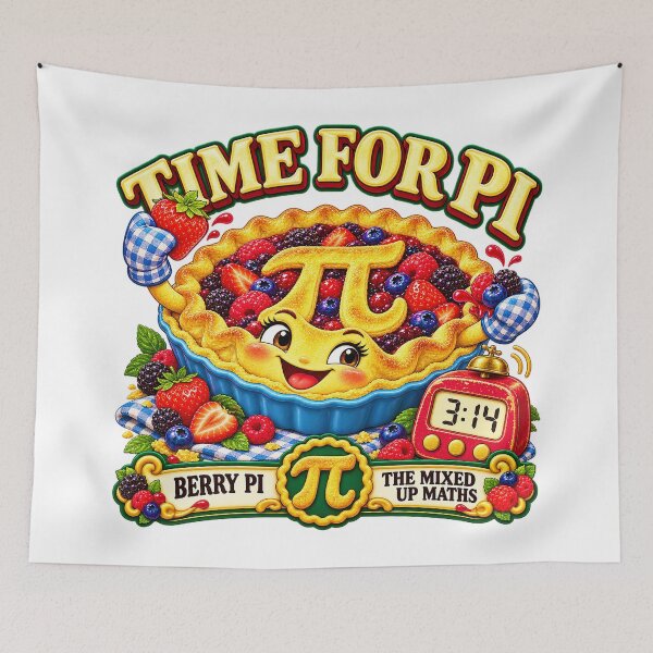 Item preview, TIME FOR PI COLLECTION - BERRY MEDLEY — THE MIXED UP MATHS designed and sold by WheelieGdArt.