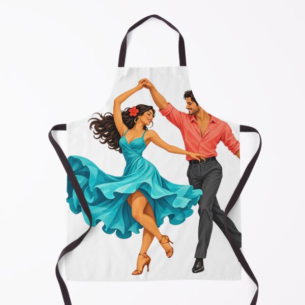 Item preview, Bailarines de salsa en un paso giratorio designed and sold by Drip stamp.