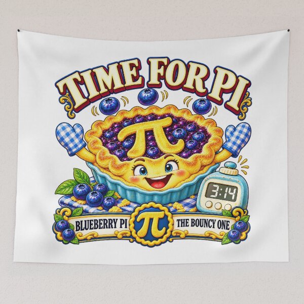 Item preview, TIME FOR PI COLLECTION - BLUEBERRY — THE BOUNCY ONE designed and sold by WheelieGdArt.
