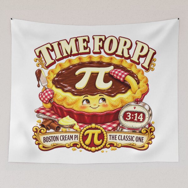 Item preview, TIME FOR PI COLLECTION - BOSTON CREAM–INSPIRED — THE CLASSIC ONE designed and sold by WheelieGdArt.
