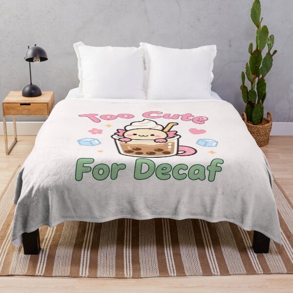 Item preview, Too Cute for Decaf - Kawaii Iced Coffee Lover  designed and sold by LuloCreative.