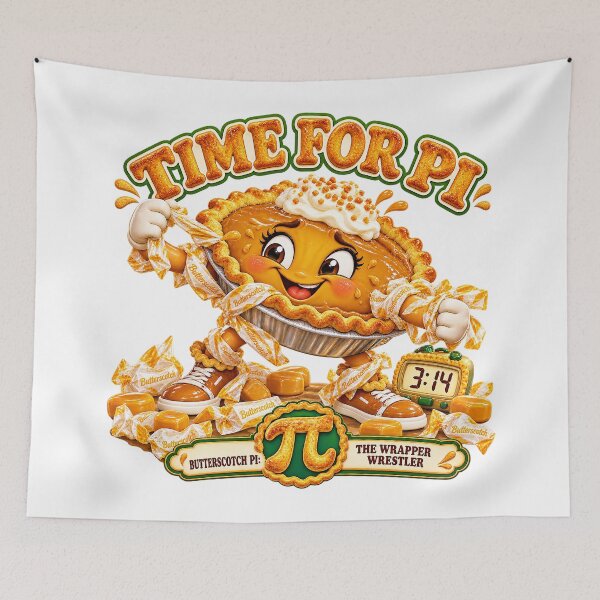 Item preview, TIME FOR PI COLLECTION - BUTTERSCOTCH PI - THE WRAPPER WRESTLER designed and sold by WheelieGdArt.