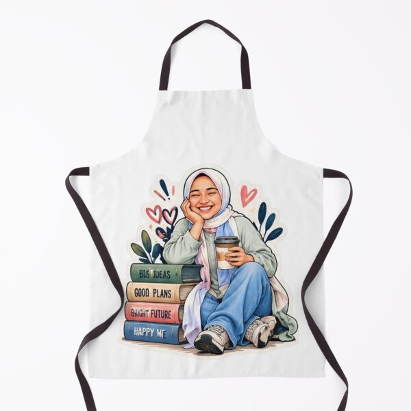 Item preview, Big Ideas, Good Plans – Cute Hijabi Girl Sticker designed and sold by NourTaiba.
