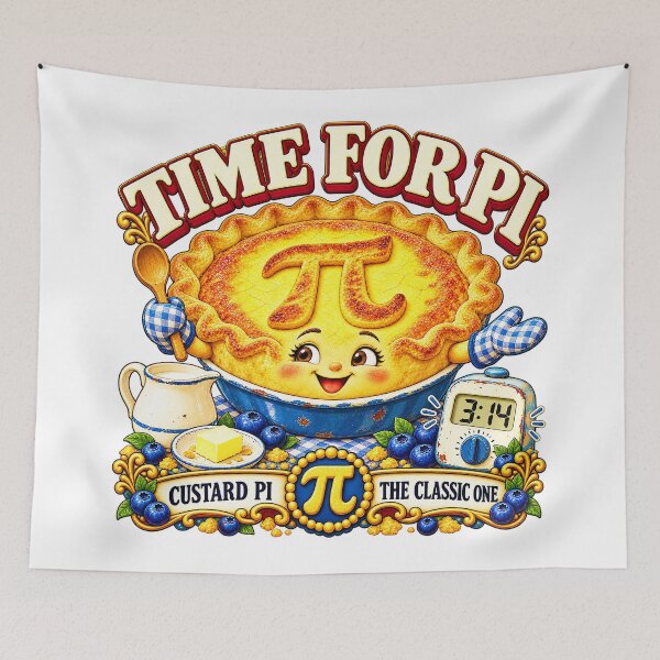 Item preview, TIME FOR PI COLLECTION - CUSTARD PI — THE CLASSIC ONE designed and sold by WheelieGdArt.
