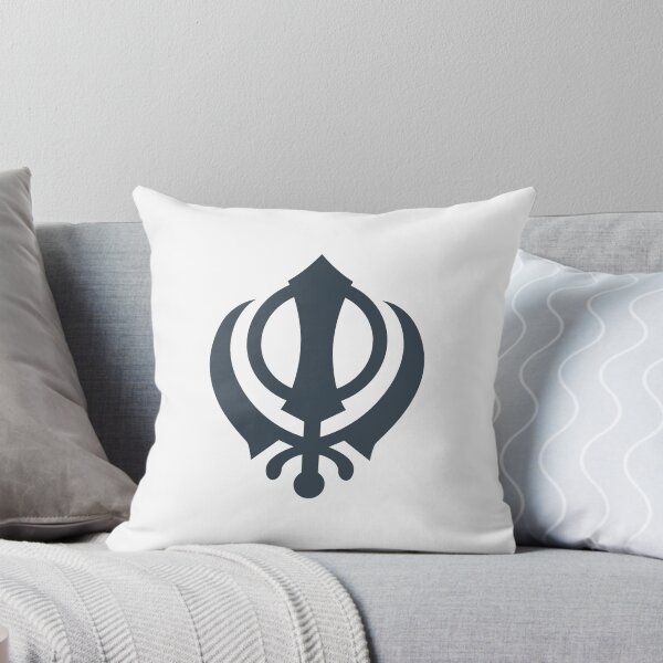 Aperçu de l'œuvre Motif d'emblème du Khanda sikh en charbon de bois créée et vendue par pattern-archive.