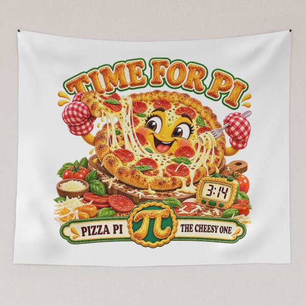 Item preview, TIME FOR PI COLLECTION - PIZZA PI — THE CHEESY ONE designed and sold by WheelieGdArt.
