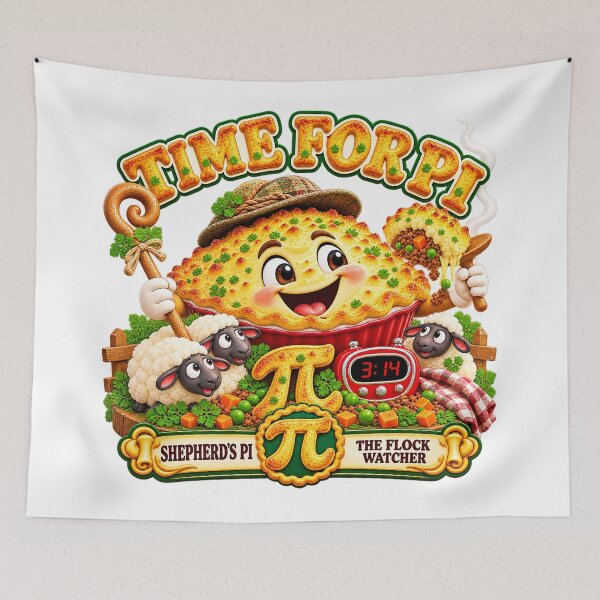 Item preview, TIME FOR PI COLLECTION - SHEPHERD’S PI - THE FLOCK WATCHER designed and sold by WheelieGdArt.