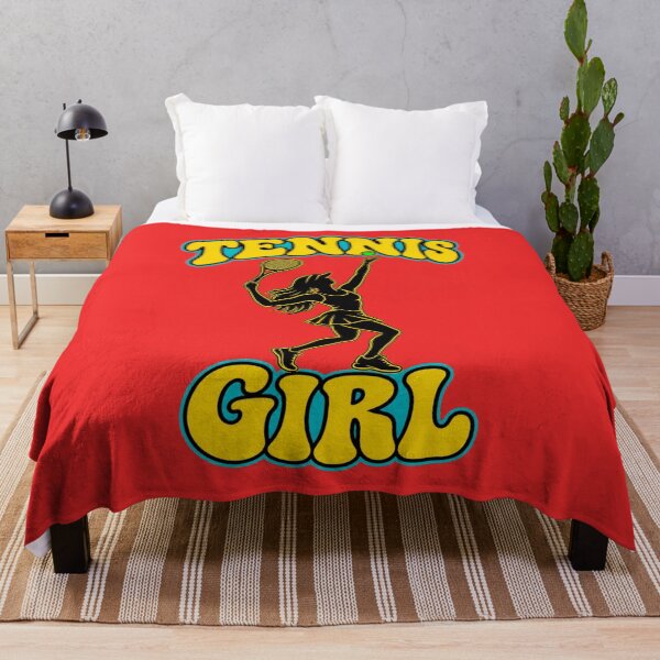 Item preview, Retro Tennis Girl serving with 1960's Font designed and sold by shorethings.