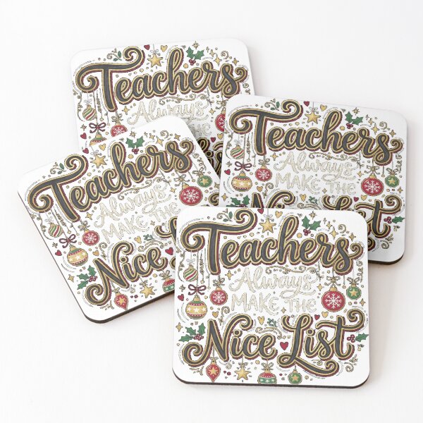 Item preview, Teachers Always Make The Nice List Classic T-Shirt designed and sold by FrogMonarch.