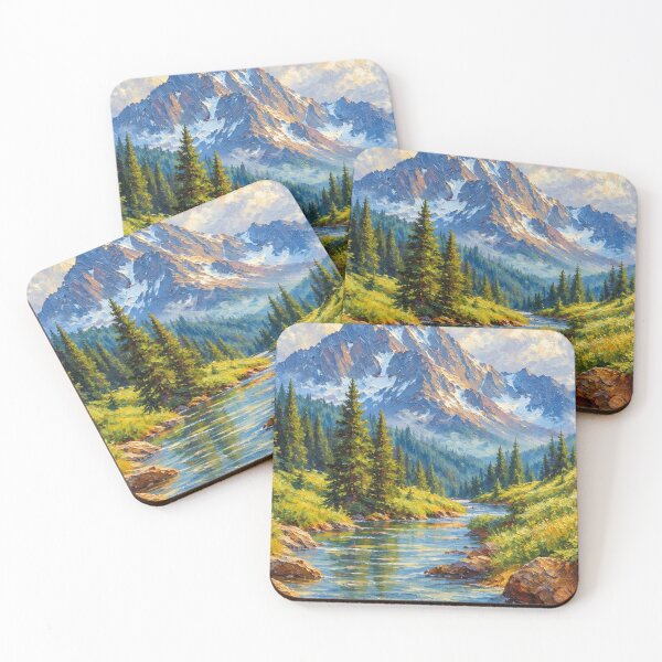 Item preview, Smoky Mountain Landscape with Oil Paint Effect | Escape to the Parks designed and sold by GiftableGems.
