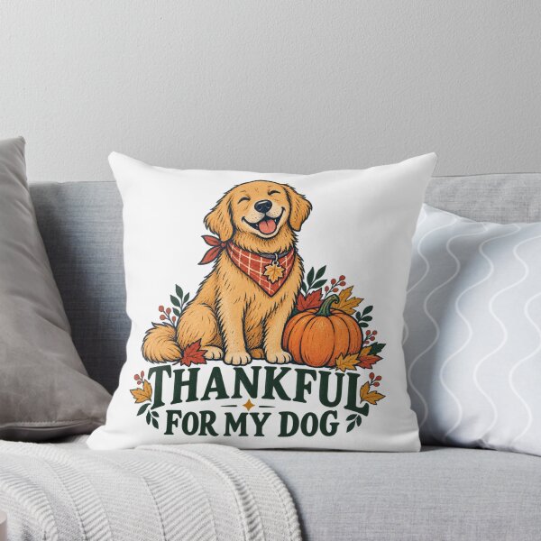 Item preview, Thankful For My Dog Fall Dog Lover Thanksgiving designed and sold by GeniusPrint.