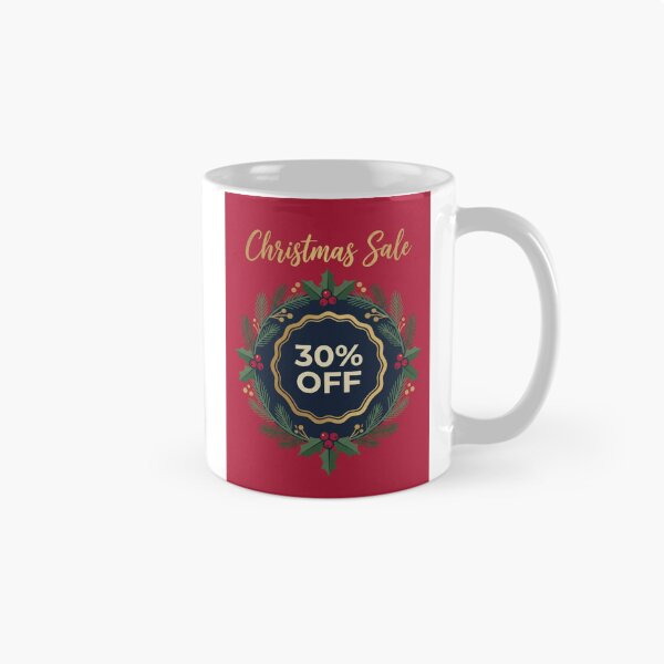 Item preview, Festive Holiday Wreath Discount Badge designed and sold by KaiWaiGallery.