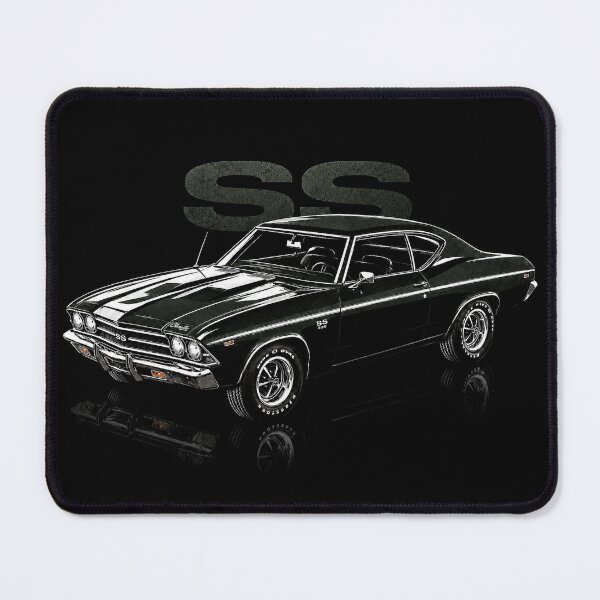Item preview, Chevrolet Chevelle SS 396 – Black Classic Muscle Car Art designed and sold by Stinky Lincy's Apparel Company.