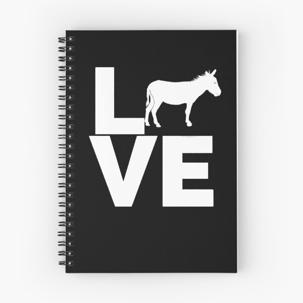 Item preview, I Love Donkeys White Donkey Silhouette designed and sold by LarkDesigns.