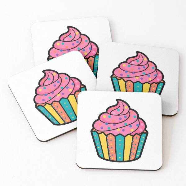 Item preview, Colorful Cupcake Sticker — Cupcake Icon designed and sold by Stevercortinas.