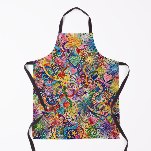 Item preview, Abstract She Made Him Happy — Colorful Bursts Across the Canvas designed and sold by Stevercortinas.