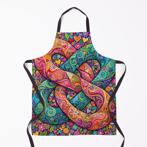 Item preview, Abstract They Made Each Other Happy — Intertwined Colors Across the Canvas designed and sold by Stevercortinas.