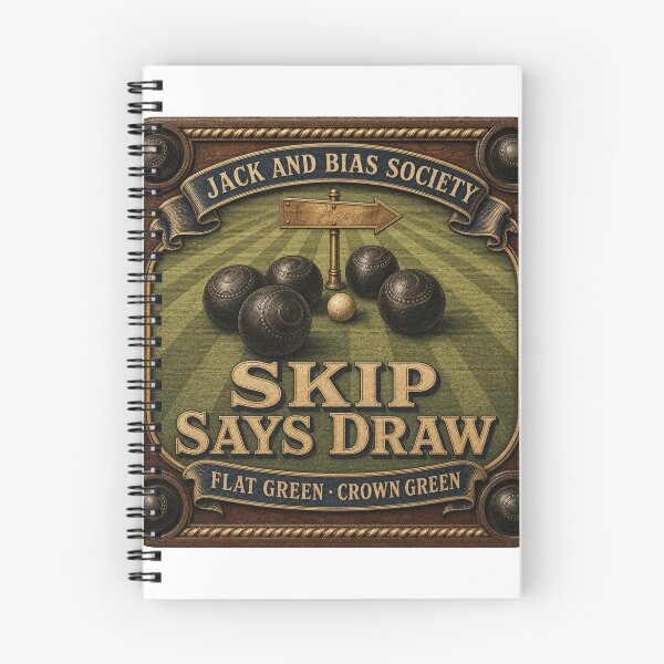 Item preview, Skip Says Draw Lawn Bowls Club Emblem designed and sold by BoosterShop.