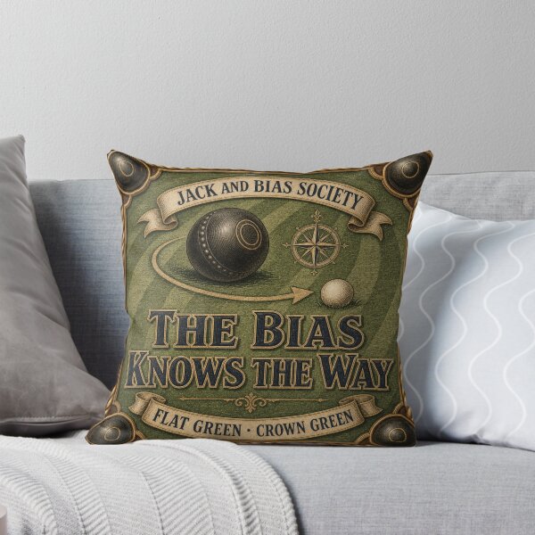 Item preview, The Bias Knows the Way Lawn Bowling Gift designed and sold by BoosterShop.