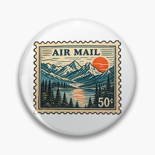 Item preview, Air Mail Postage Stamp designed and sold by Crownaged.