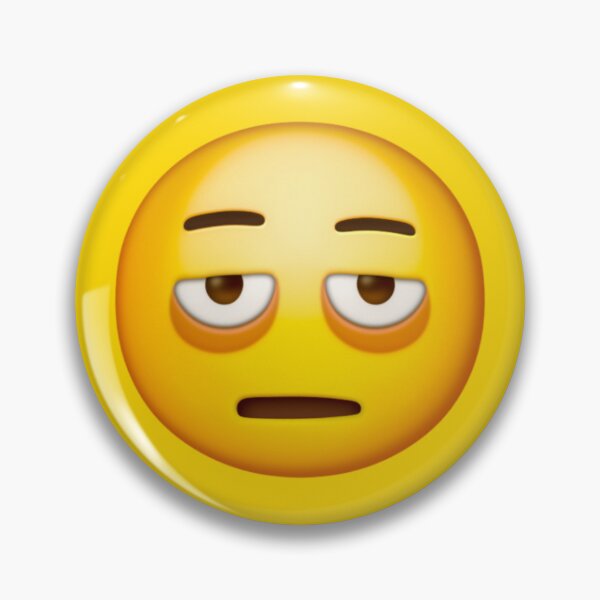 Item preview, Face with Bags Under Eyes Emoji | Tired Exhausted Sleepless Mood designed and sold by Stitchmoji.