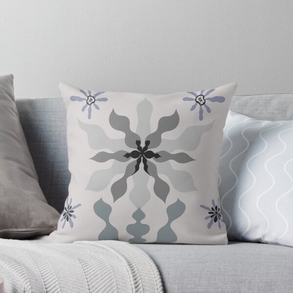 Item preview, Mirrored sunflower in shades of gray designed and sold by Elifndz.