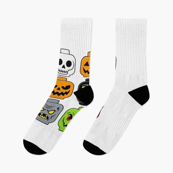 Aperçu de l'œuvre Tête de brique de construction d'Halloween créée et vendue par BancaJone.