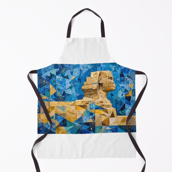 Item preview, Abstract Sphinx — Abstract Sphinx in Gold and Blue designed and sold by Stevercortinas.