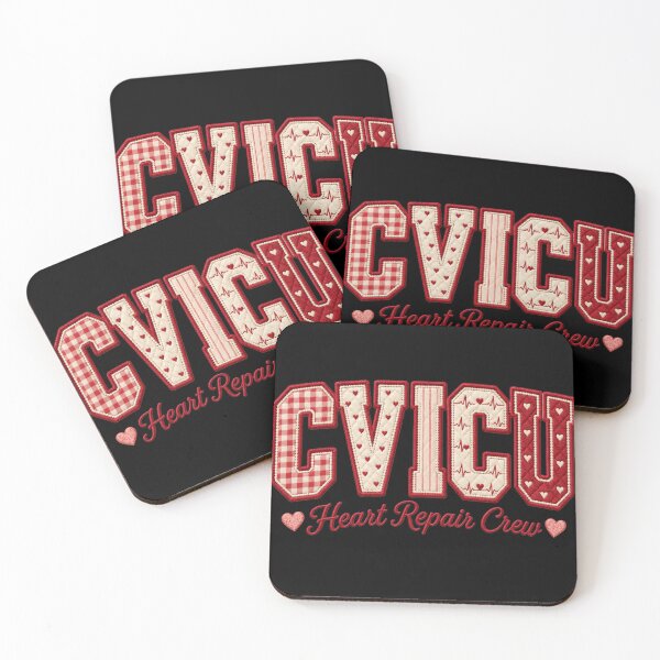 Item preview, CVICU Faux Patchwork Heart Repair Crew designed and sold by SavvyKloset.