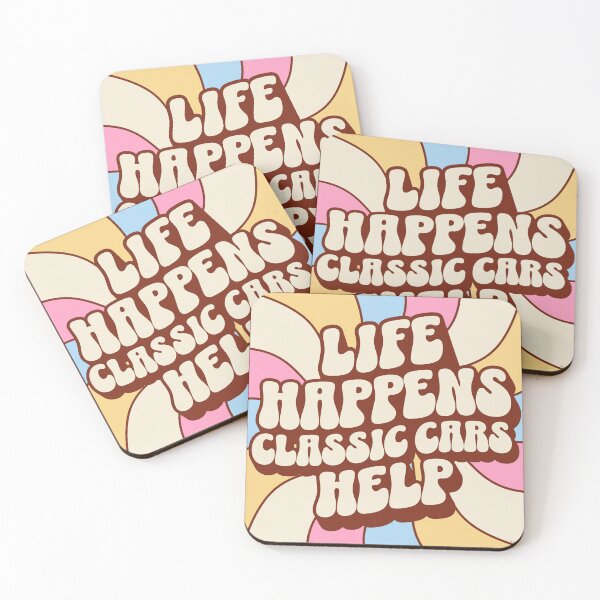 Item preview, Life Happens, Classic Cars Help designed and sold by Automotive Art by Greg.